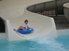 Devin on water slide