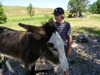 Devin with donkey