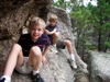 Boys climbing